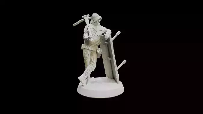 Crossbowman 3D print model