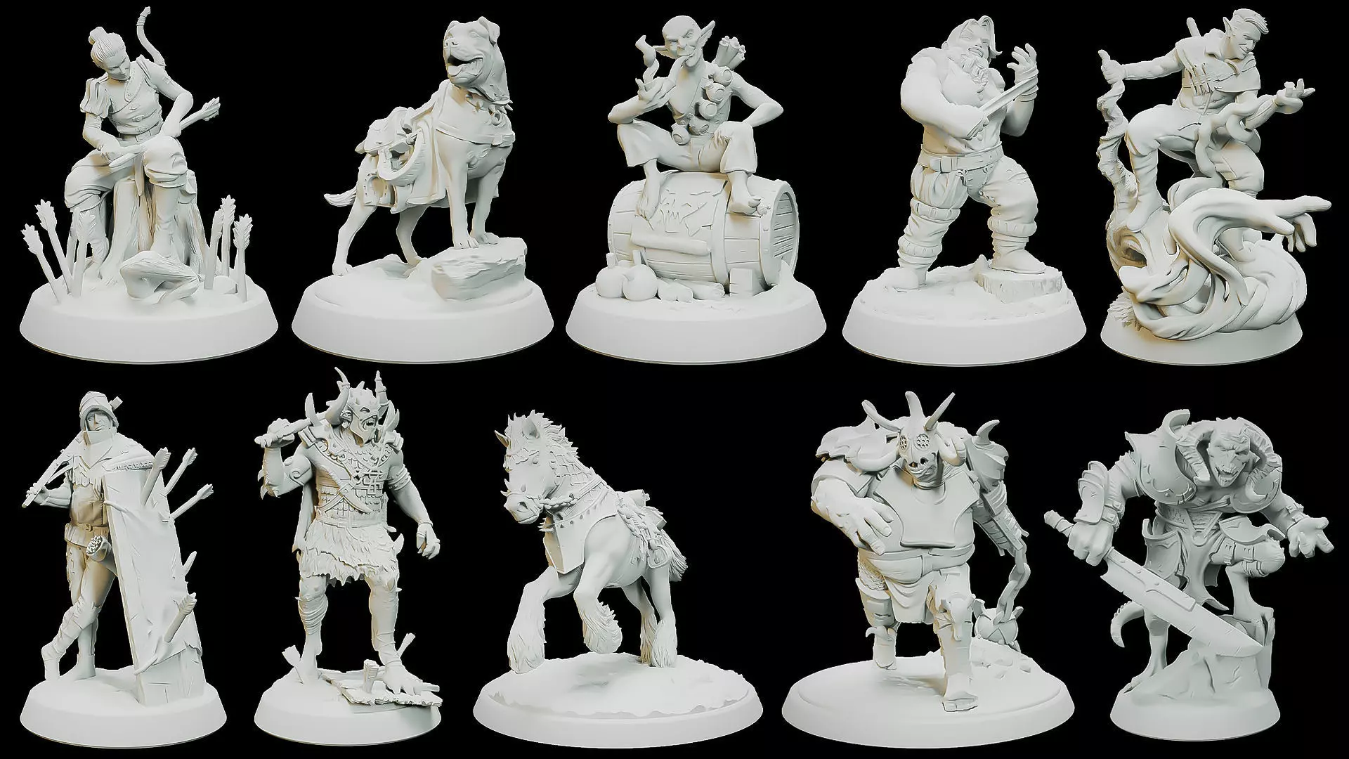 war Troll warrior forest part1 3D Model Collection_0