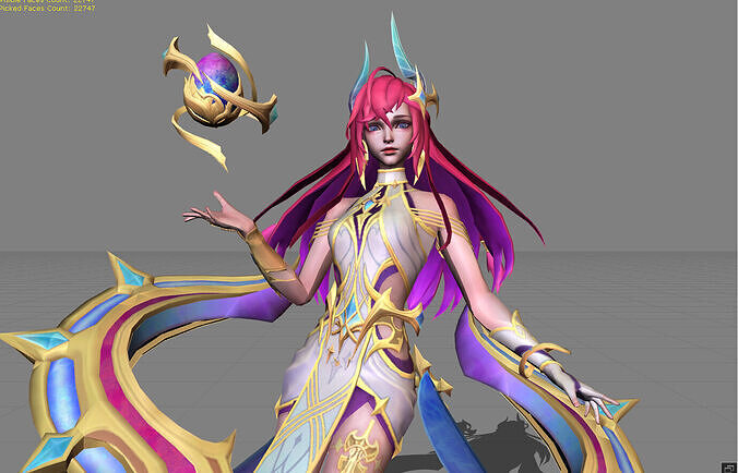 Novaria Dragonsworn Low-poly 3D model