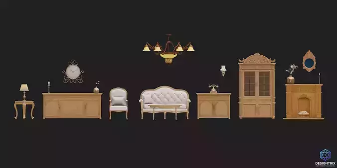 Classical 3D Assets Pack 01