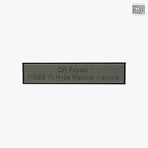 Name Plate Low-poly 3D model