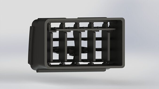 Honda Civic EK AC vents 3D print model 6