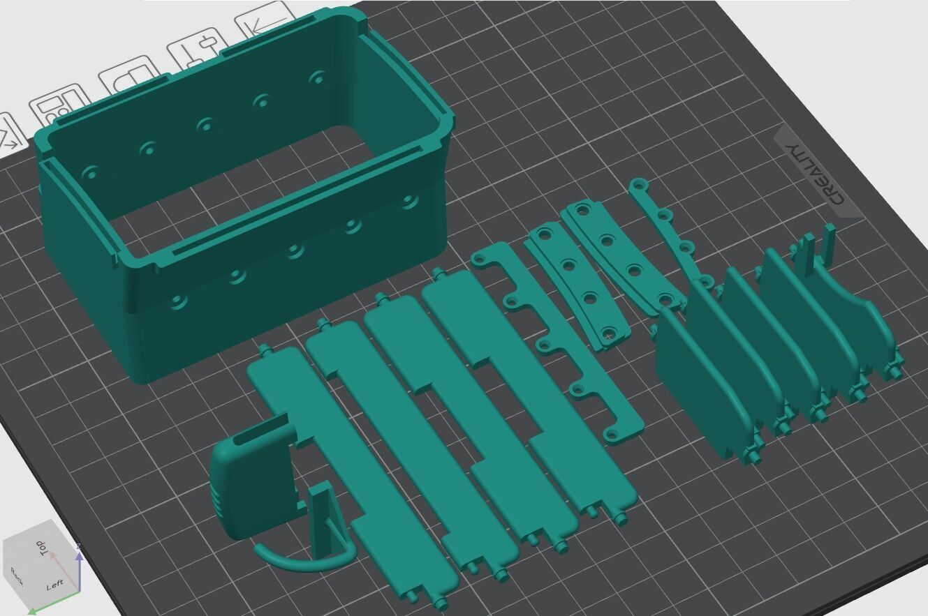 Honda Civic EK AC vents 3D print model_8