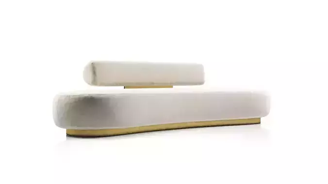 Beluga Curvo Sofa by Atra Design 3D model
