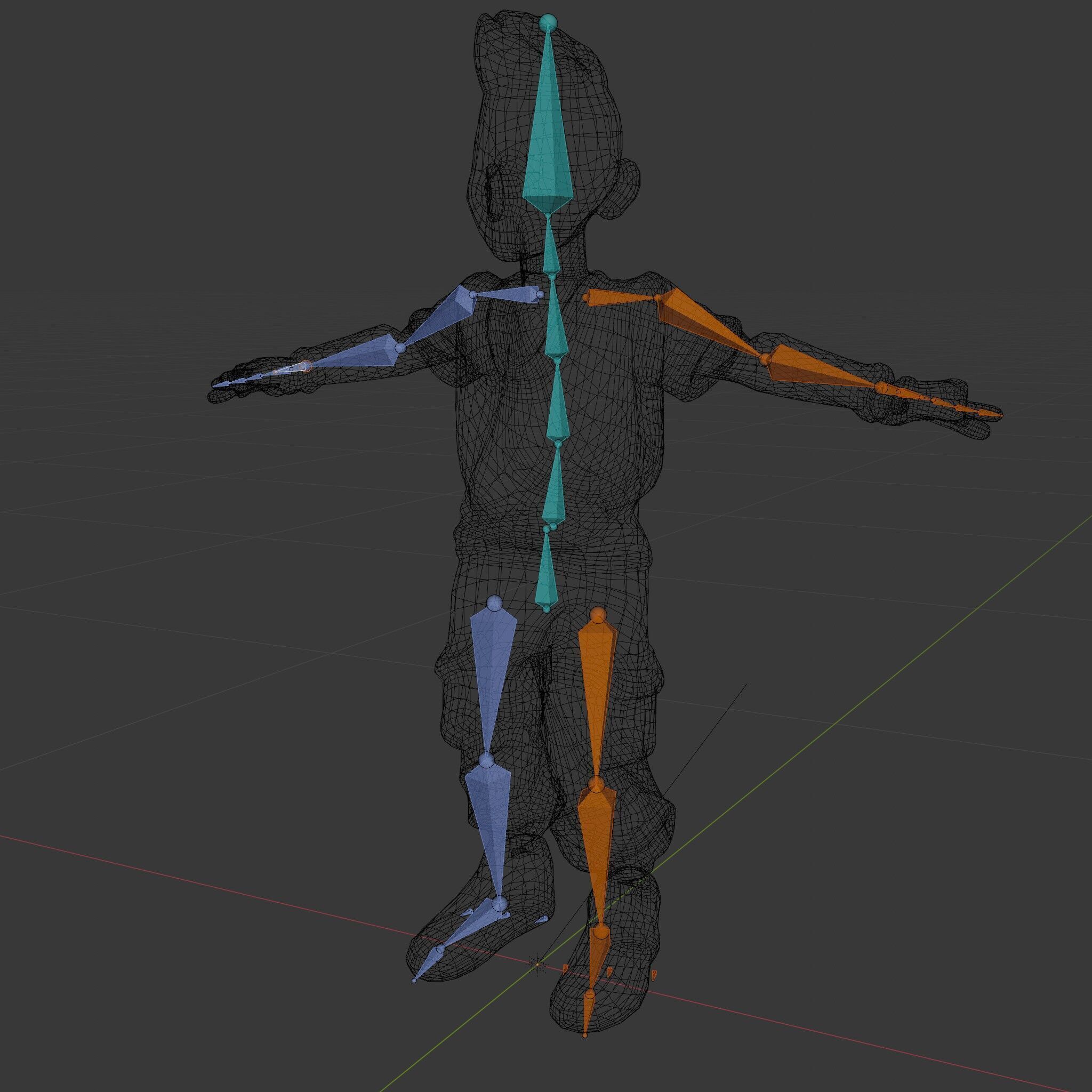 Stylish Teen Character with Casual Wear  Rigged and Animated Low-poly 3D model_6