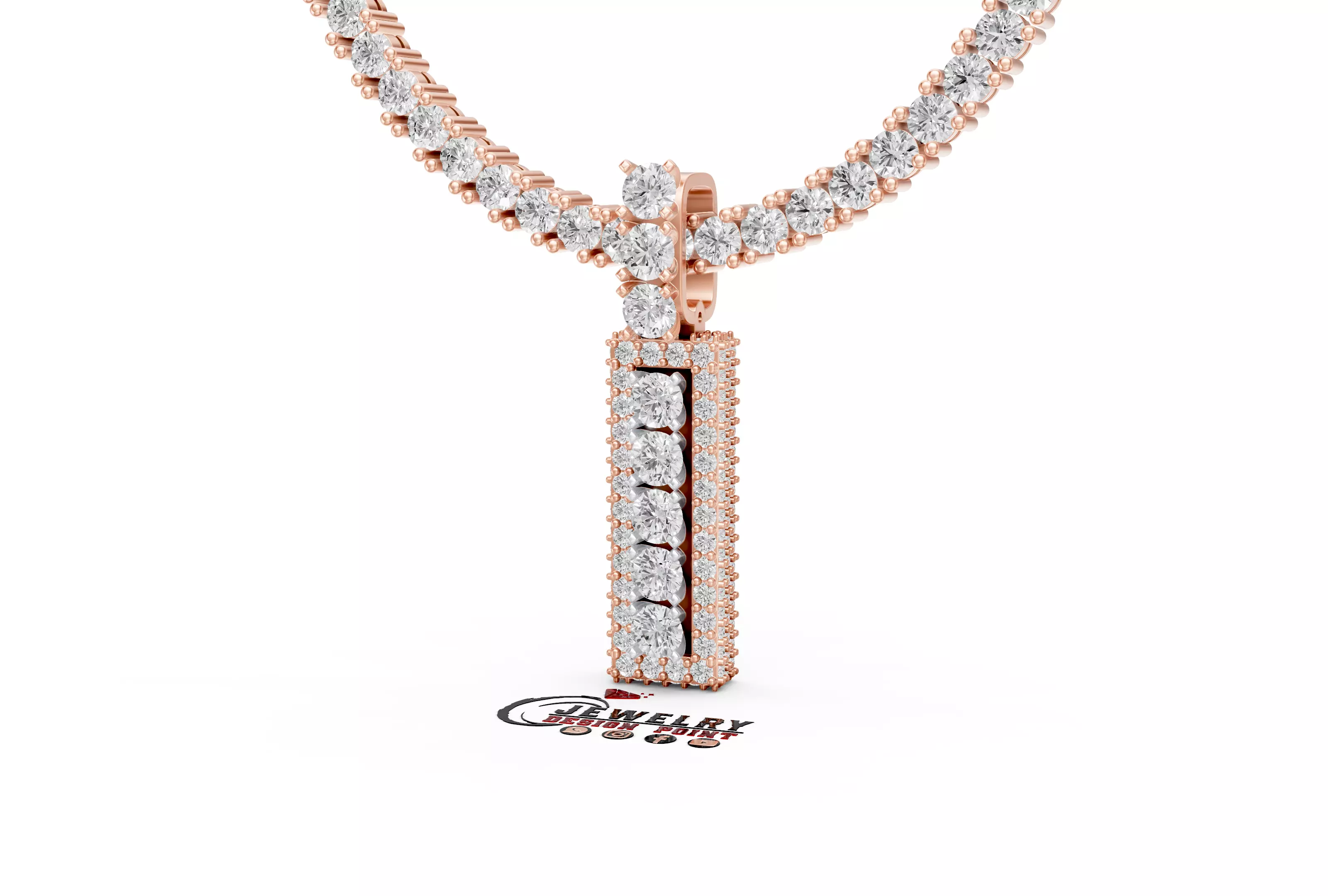 Custom Pointer Letter A to Z Alphabet Necklace Solitaire Pendant 3D print model