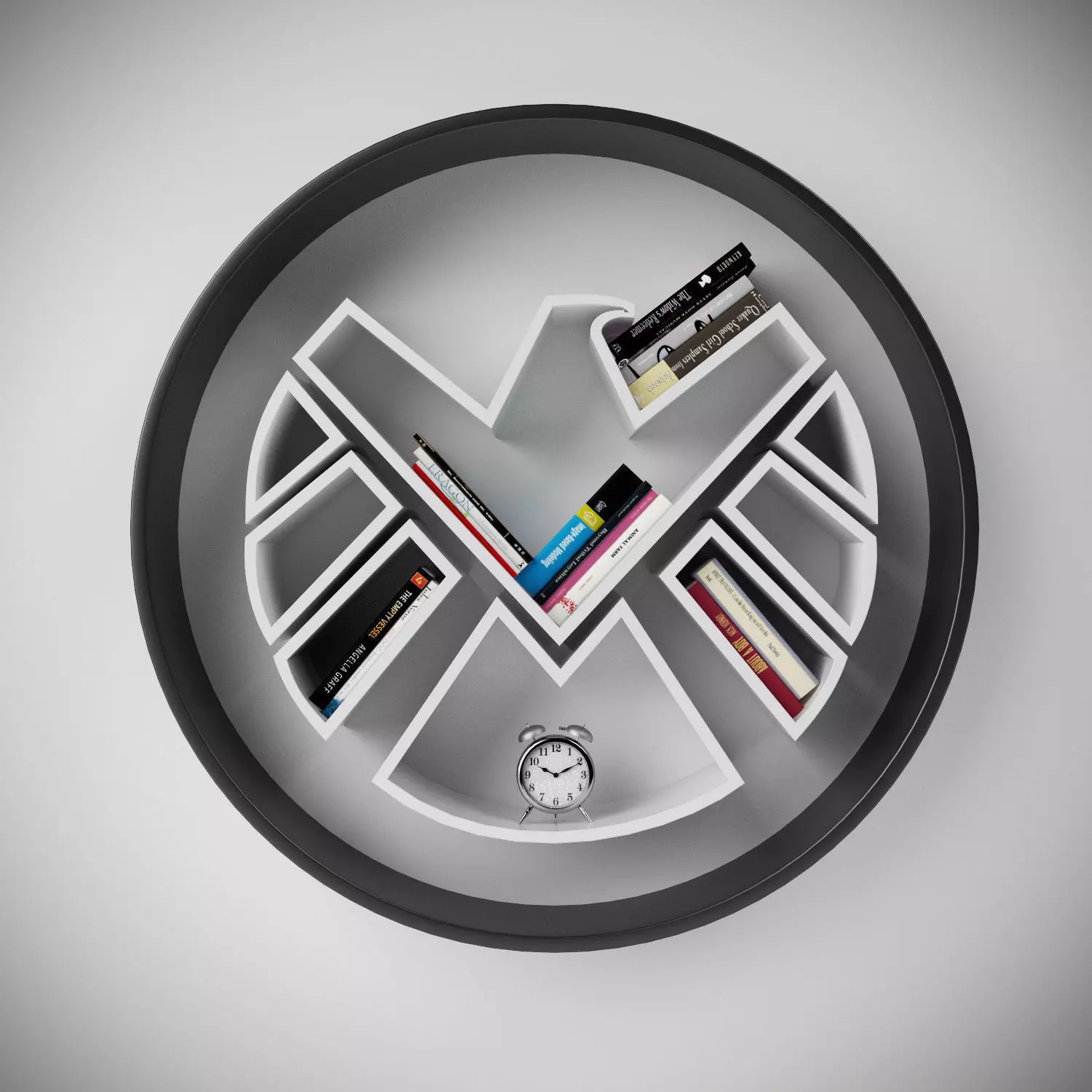 Bookshelf Marvel  3D model_0