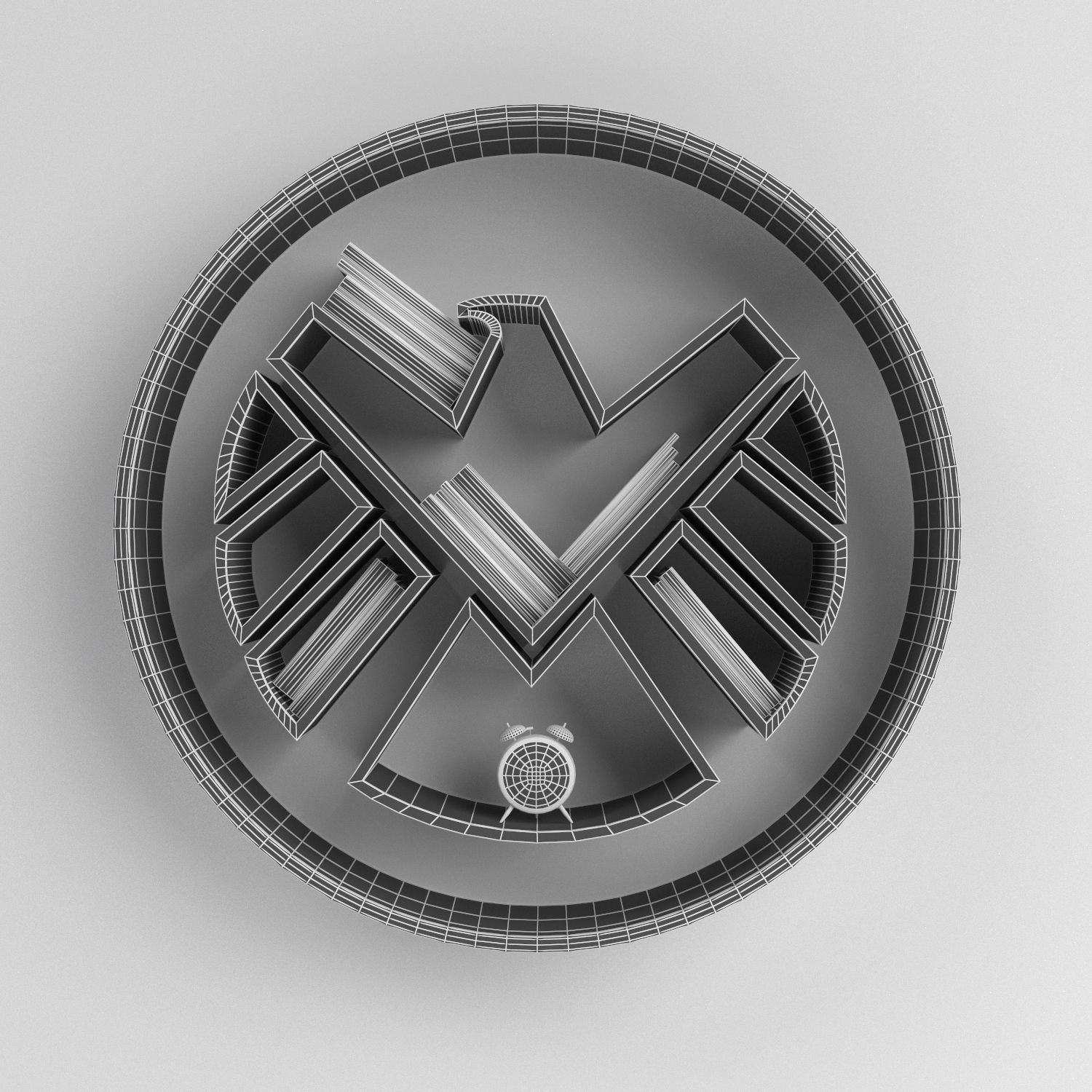 Bookshelf Marvel  3D model_4