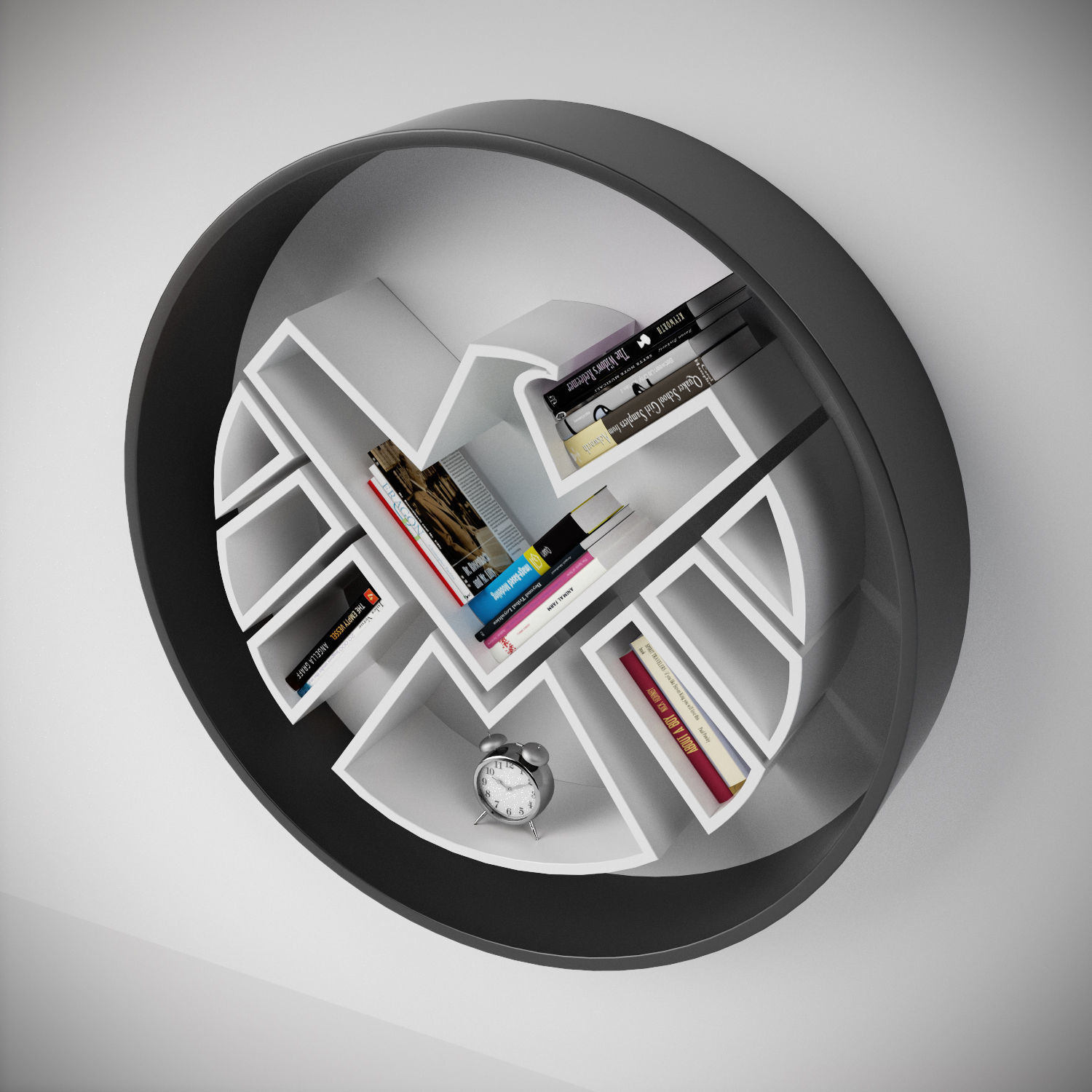 Bookshelf Marvel  3D model_3