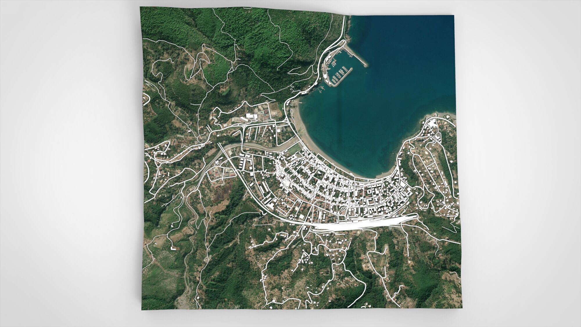 Cityscape Sapri Italy 3D model_10