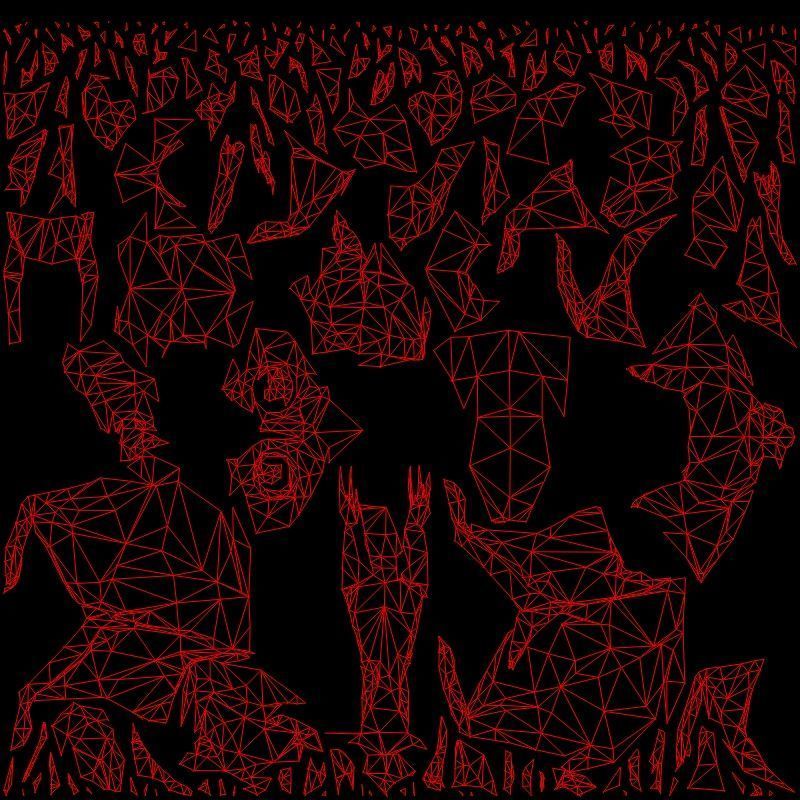 Raccoon low poly Low-poly 3D model_7