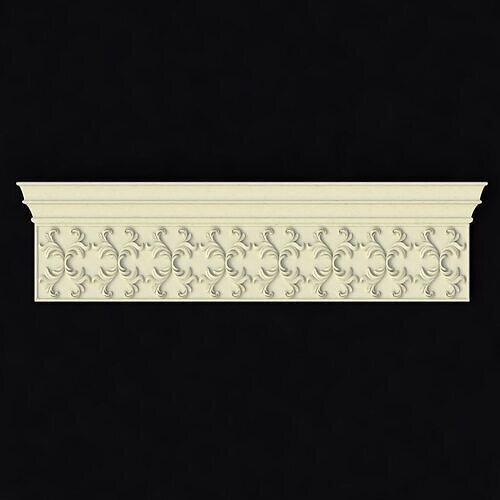 Central decor ornament for furniture 3D model