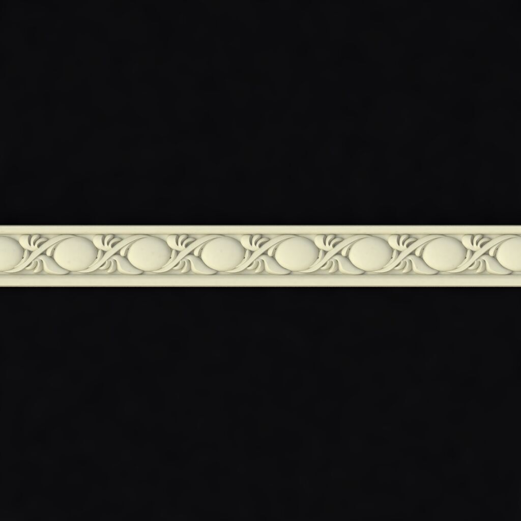 Central decor ornament for furniture 3D model_1