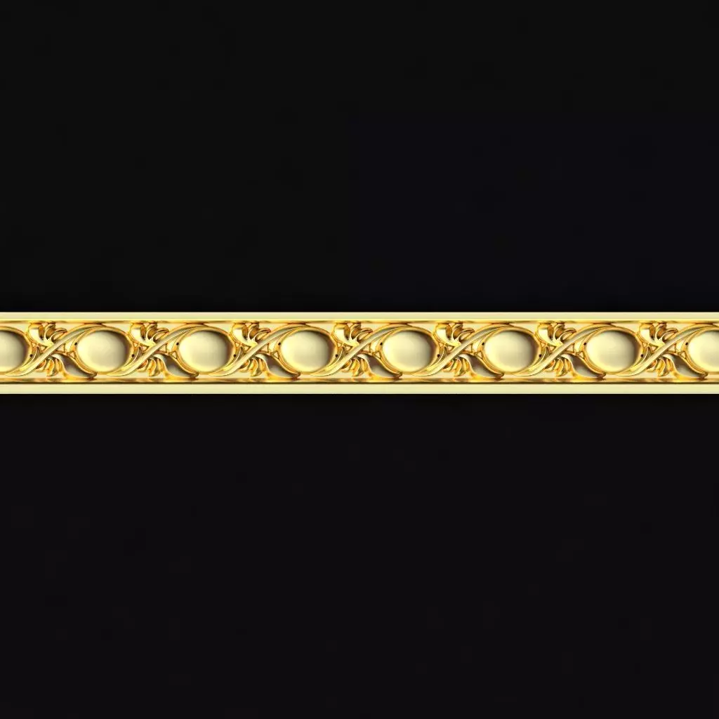 Central decor ornament for furniture 3D model_0