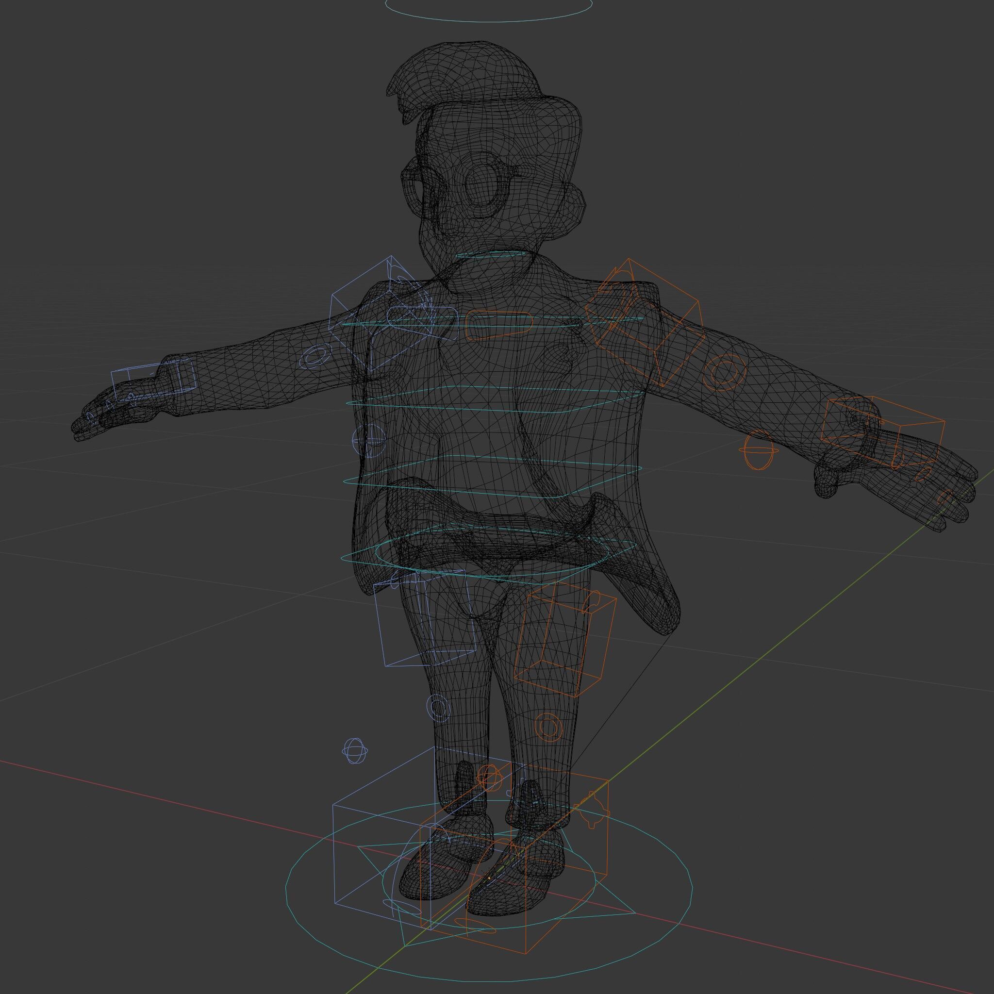 Charming Animated Businessman D Model  Rigged and Animated Low-poly 3D model_6