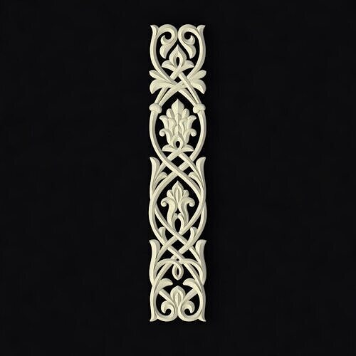 Central decor ornament for furniture 3D model