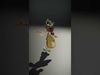 Princess Character Model Rigged and Animated with Crown and Cape Low-poly 3D model_2