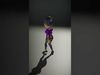 Stylish Animated Rigged Character with Purple Top and Black P... Low-poly 3D model_2