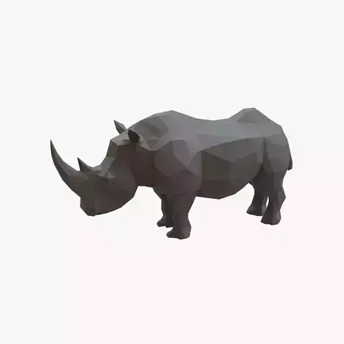 Rhino low poly