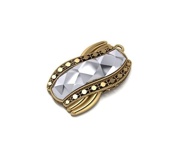 Facet pendant 3D print model