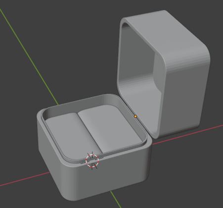 Jewelry Box - For Rings - Low Poly 3D model_2