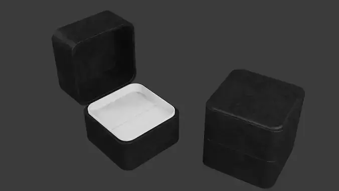 Jewelry Box - For Rings - Low Poly 3D model Jewelry Box - For Rings - Low Poly 3D model