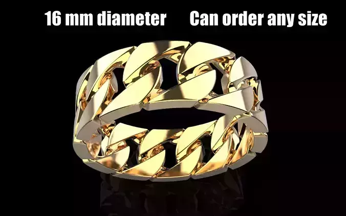 Cuban chain ring model 1355