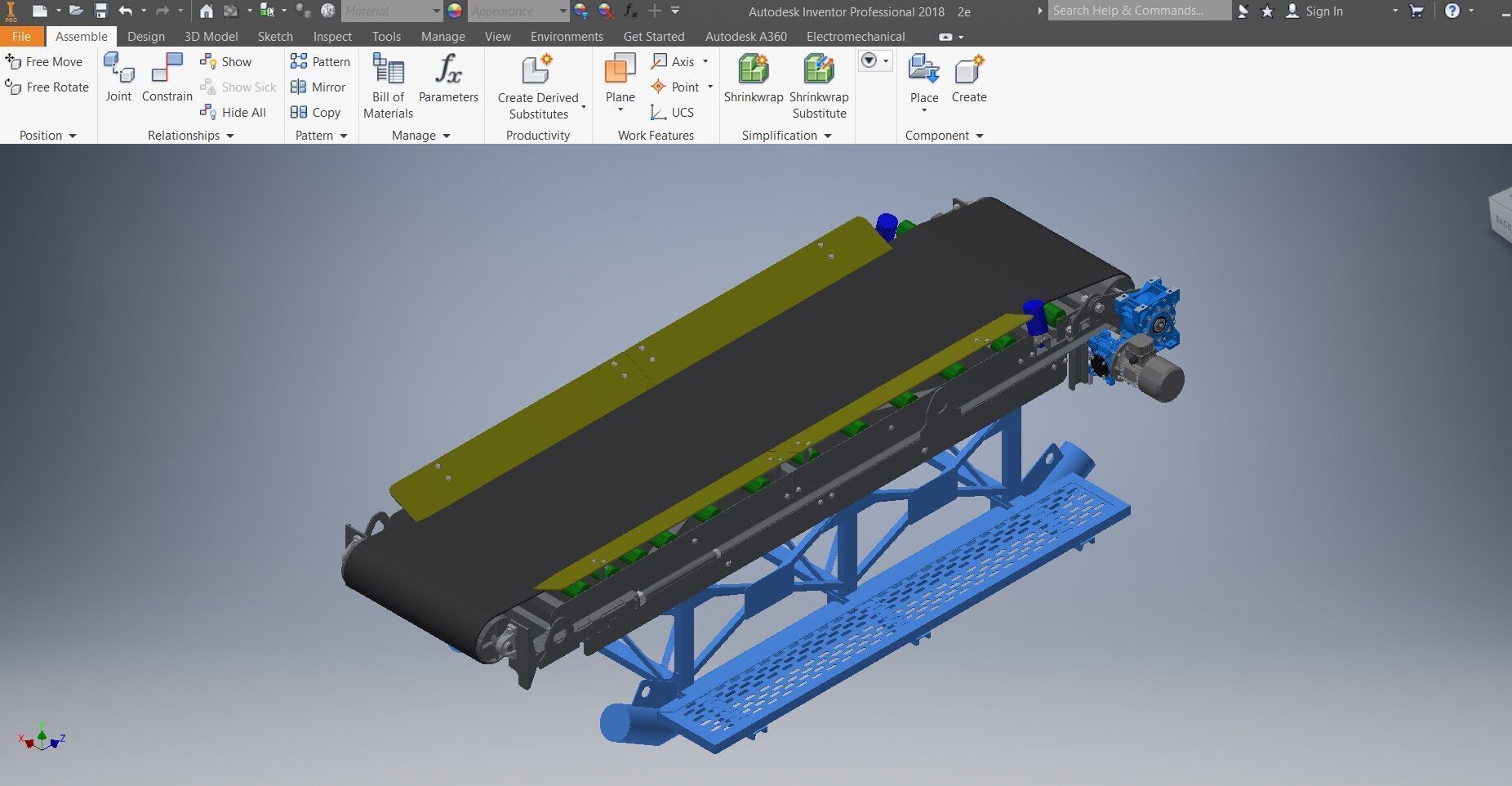 Conveyor belt 3d model 3D model_1