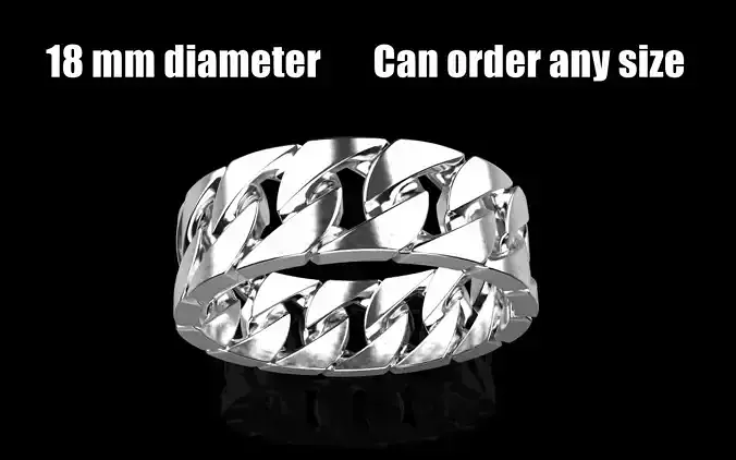 Cuban chain ring model 1356