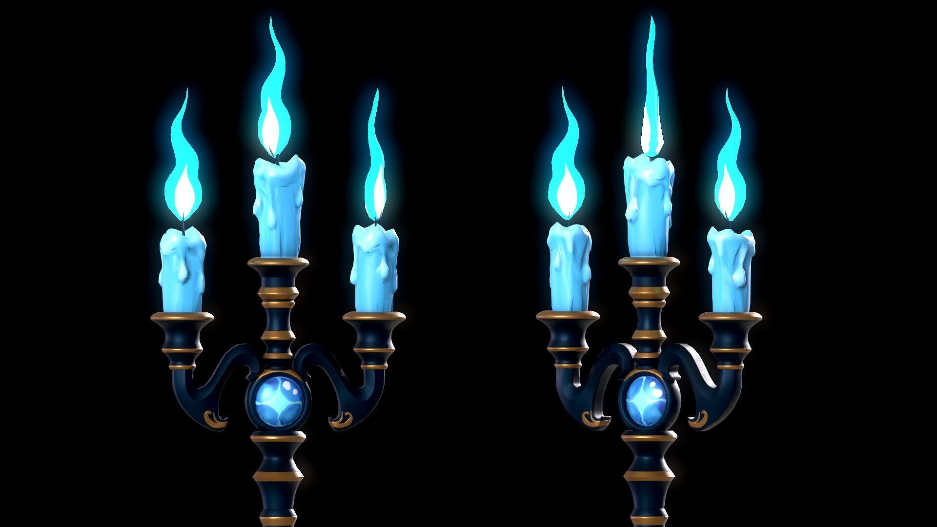 Spear Low-poly 3D model_14