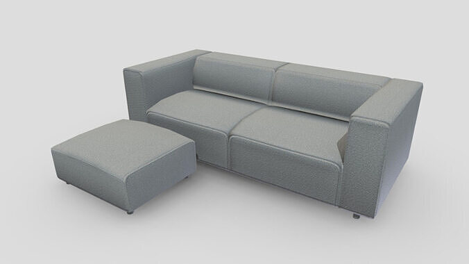 Boo Concept  Carmon Sofa Low-poly 3D model