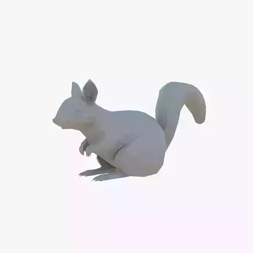 Squirrel low poly