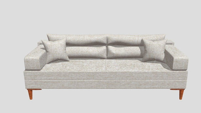 Sofa Set Low-poly 3D model
