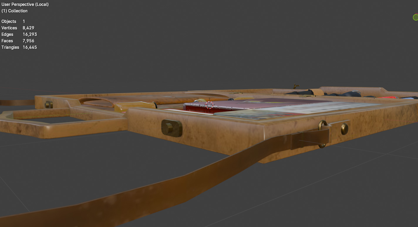 Artists Briefcase - Low Poly Stylized Props Low-poly 3D model_6