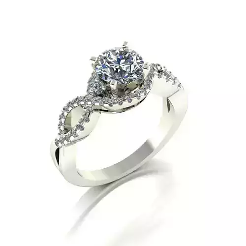 Ring infinity diamond engagement
