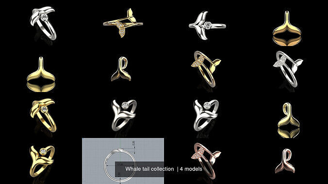 Whale tail collection  