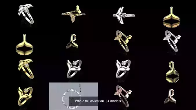 Whale tail collection 