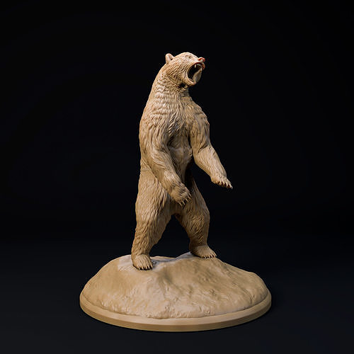 Arctodus Simus 32mm scale pre-supported animal 3D print model