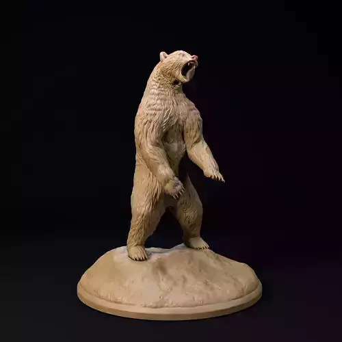 Arctodus Simus 32mm scale pre-supported animal