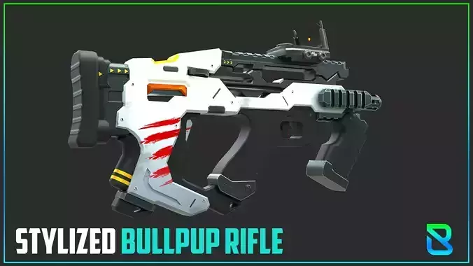 Stylized Bullpup Rifle