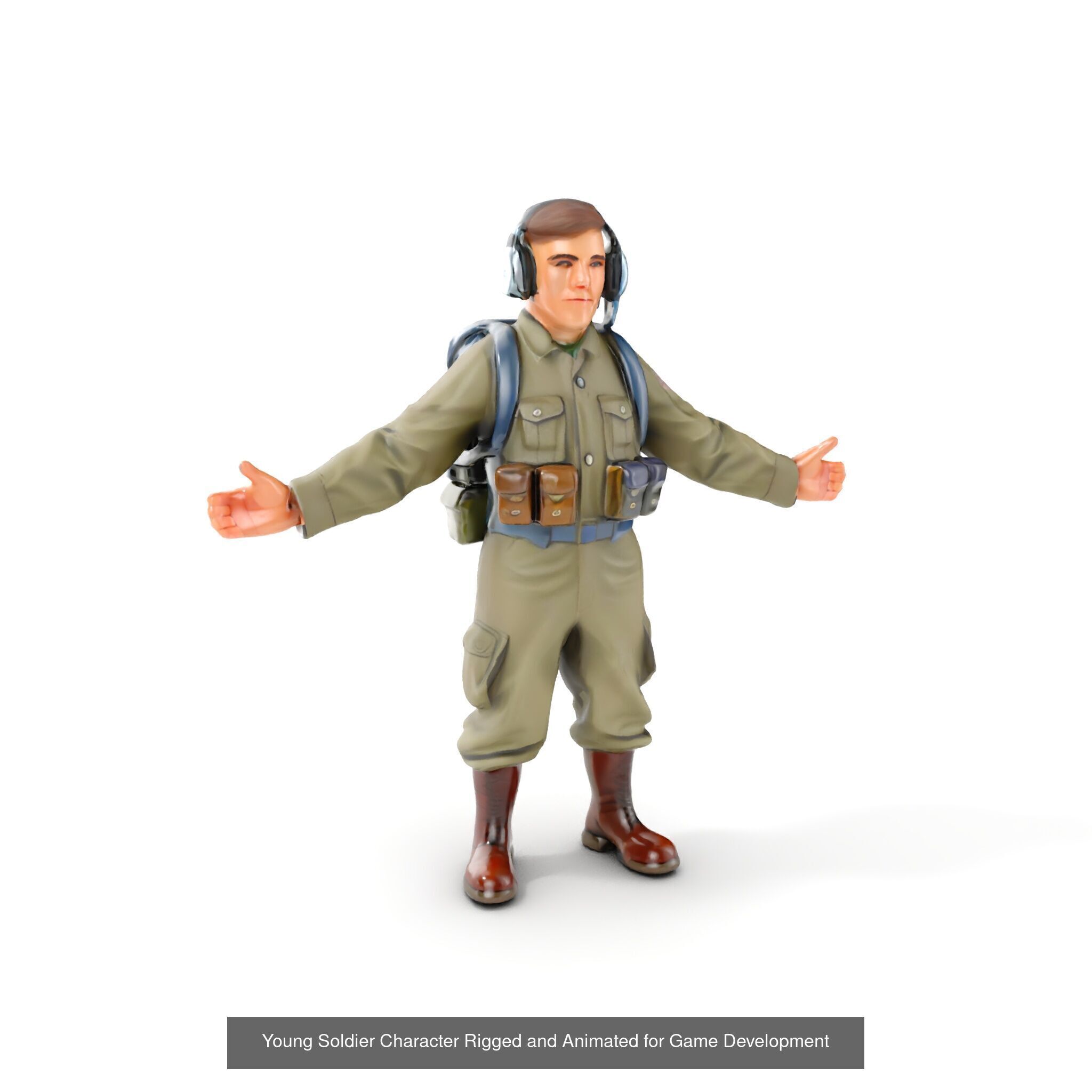 Precise WWII Plastic Soldier Models 3D Model Collection_22