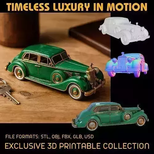 Classic Luxury Car 3D model