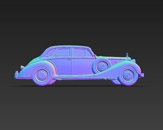 Classic Luxury Car 3D model 5
