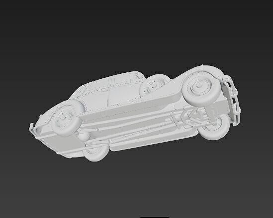 Classic Luxury Car 3D model 4