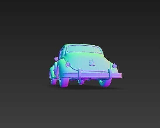Classic Luxury Car 3D model 7