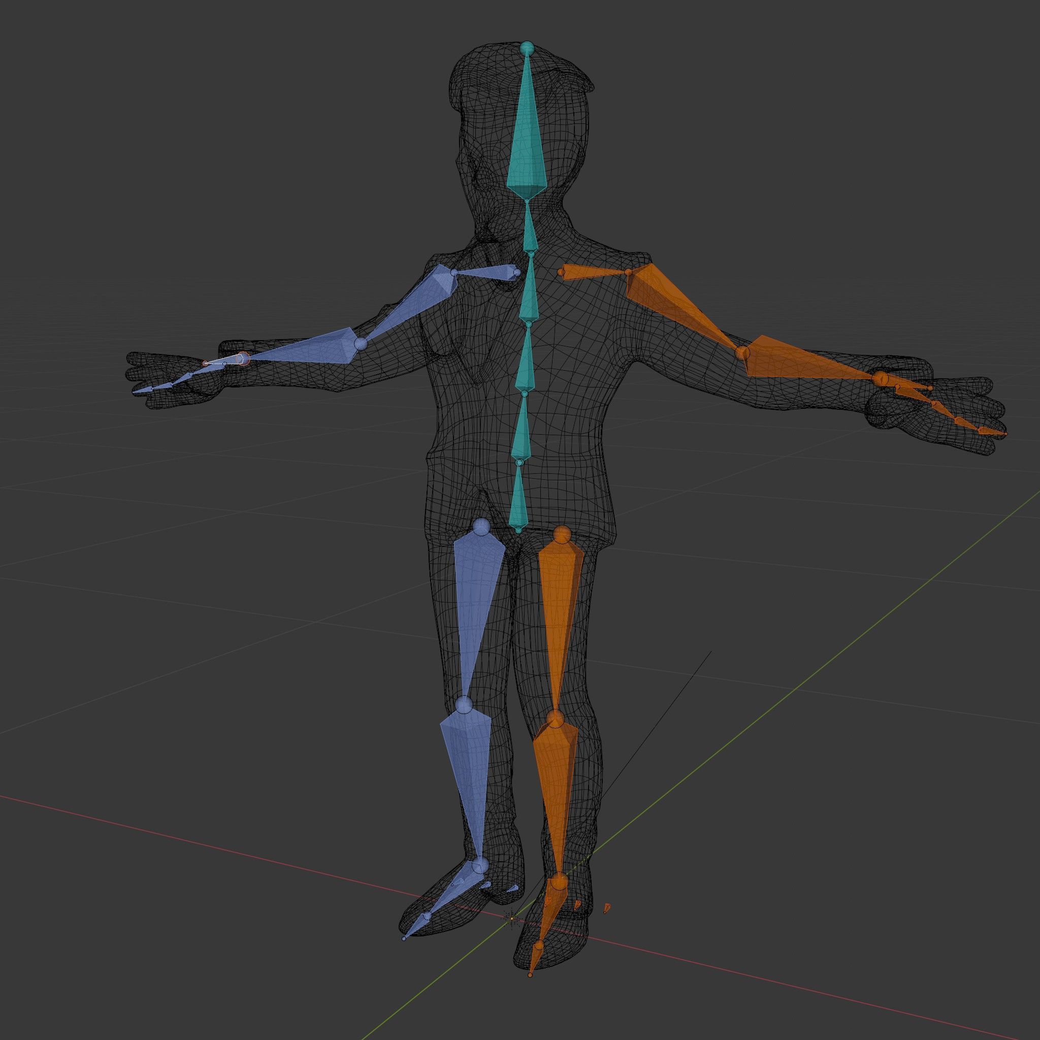 Stylish Male Character with Blazer and Patterned Pants  Rigge... Low-poly 3D model_6