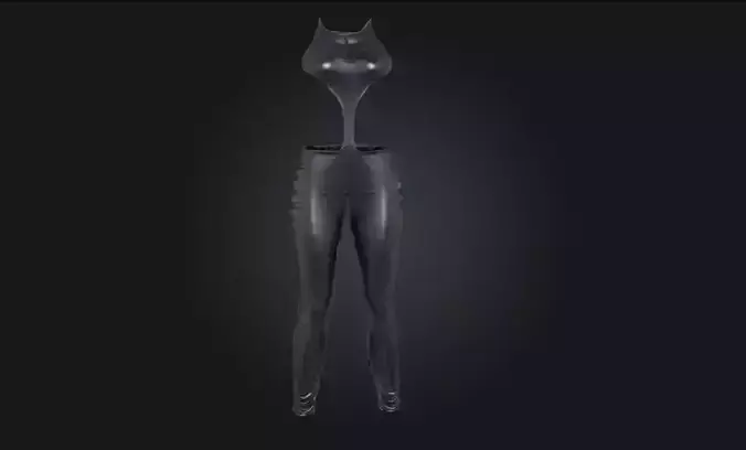 Invisible Glamour Stylized Apparel Model for Fantasy