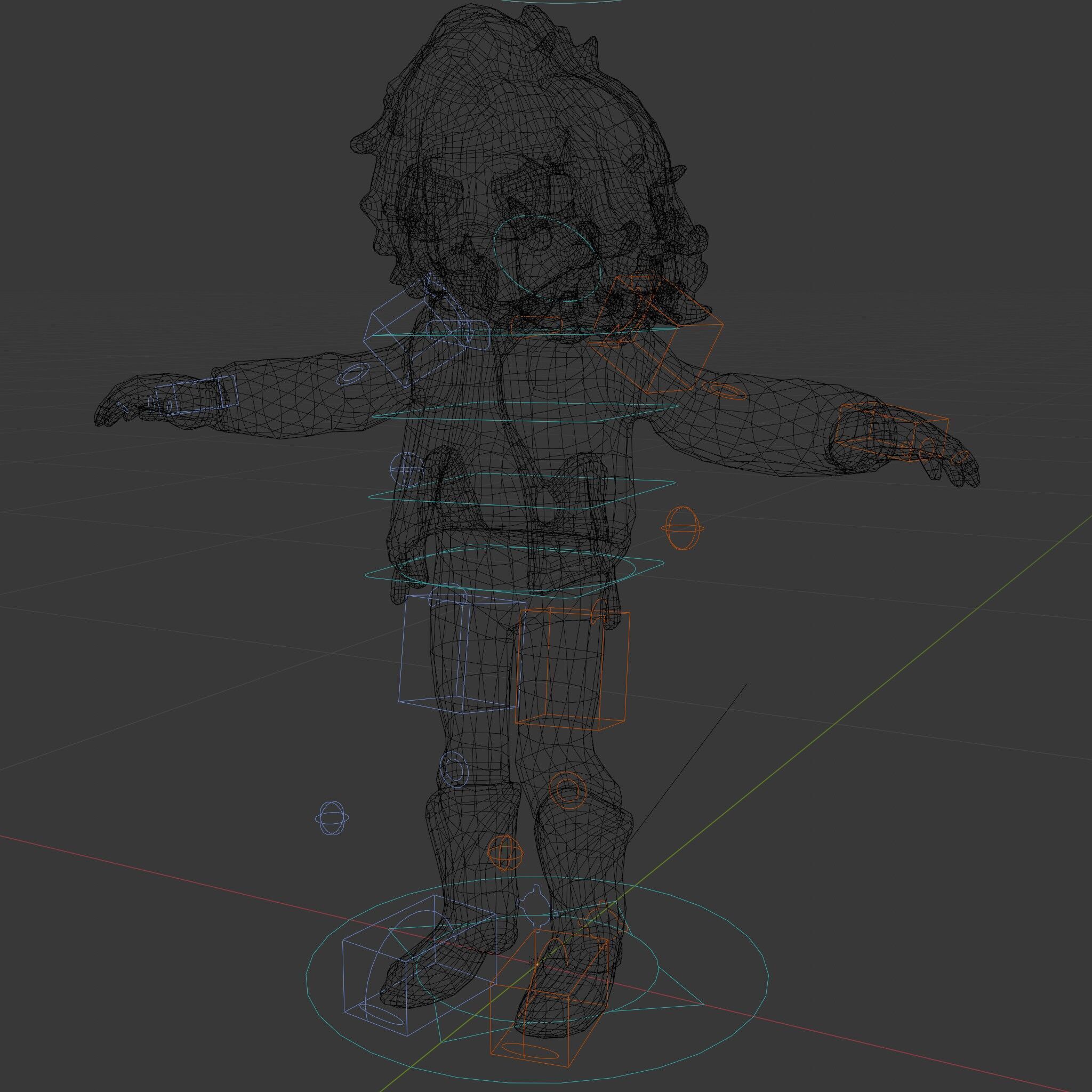 Stylish Adventurer in Leather Jacket Rigged and Animated Low-poly 3D model_5