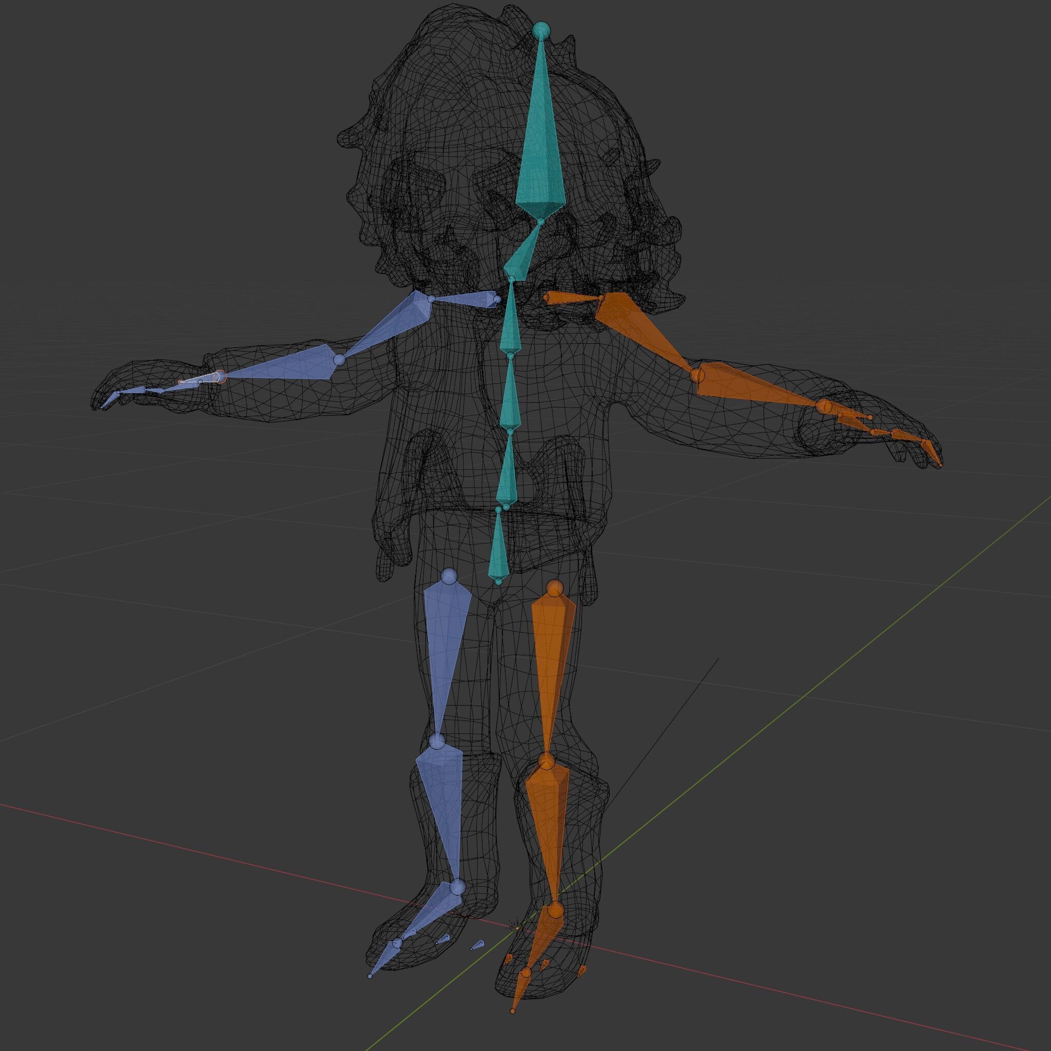 Stylish Adventurer in Leather Jacket Rigged and Animated Low-poly 3D model_6