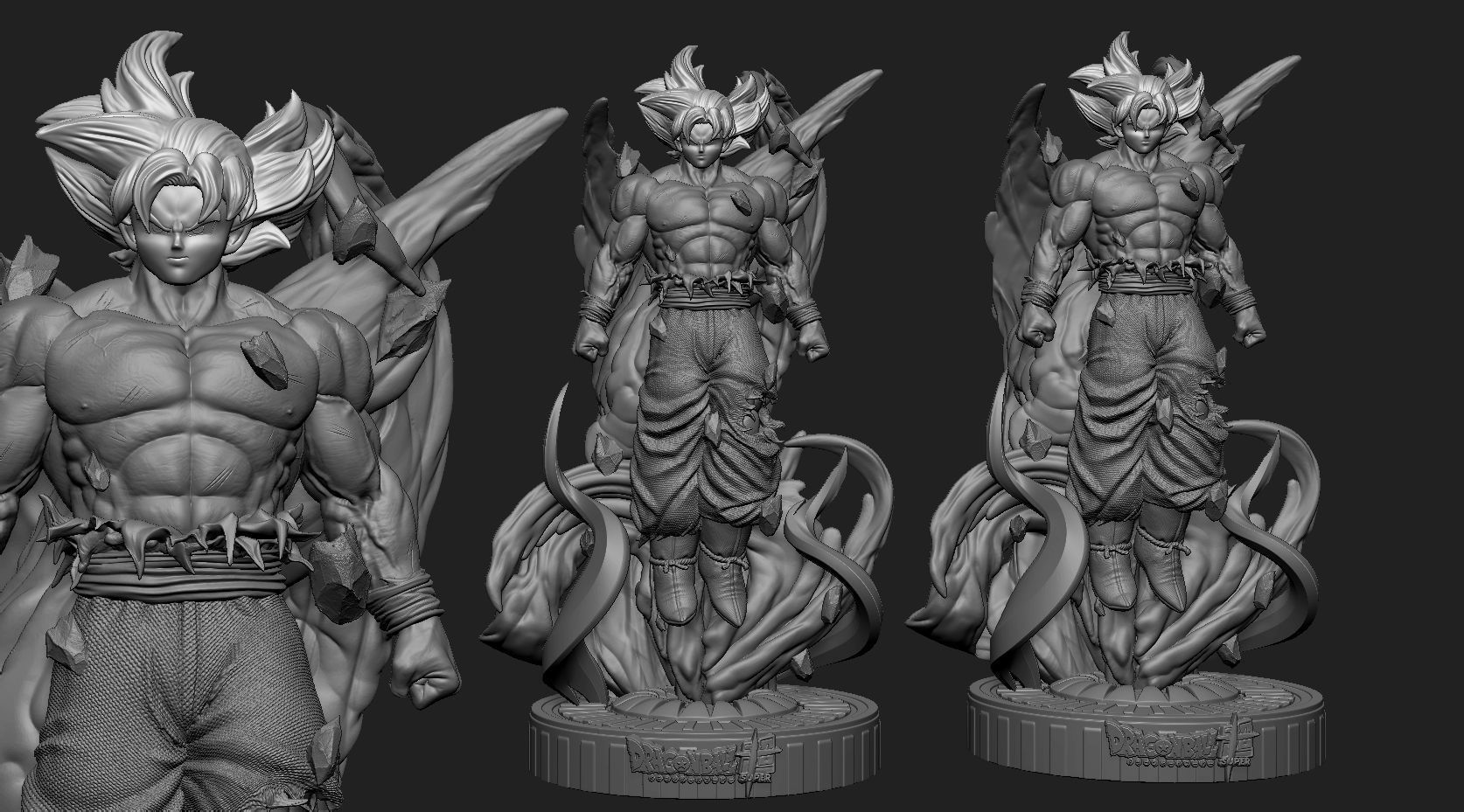 GOKU ultrainstinto dbz 3D print model_5